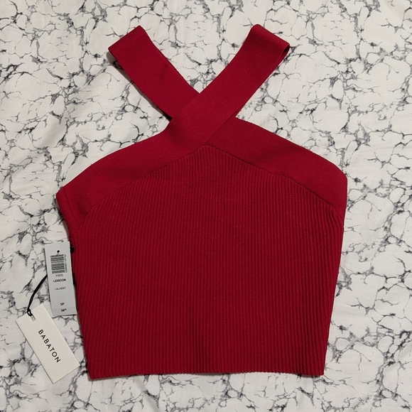 Aritzia Wilfred Sculpt Knit Criss Cross Tank - Lillooet - Size S - Picture 1 of 5